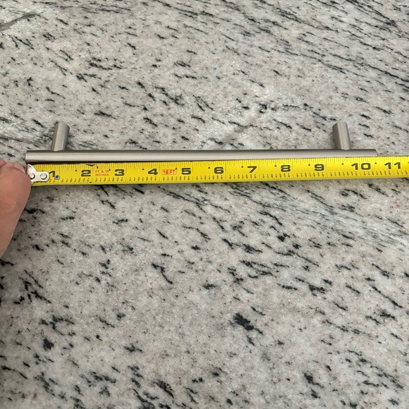 Bar Drawer Pulls Stainless Steele 8 7/8 center to center (set of 3) - Picture 2 of 7